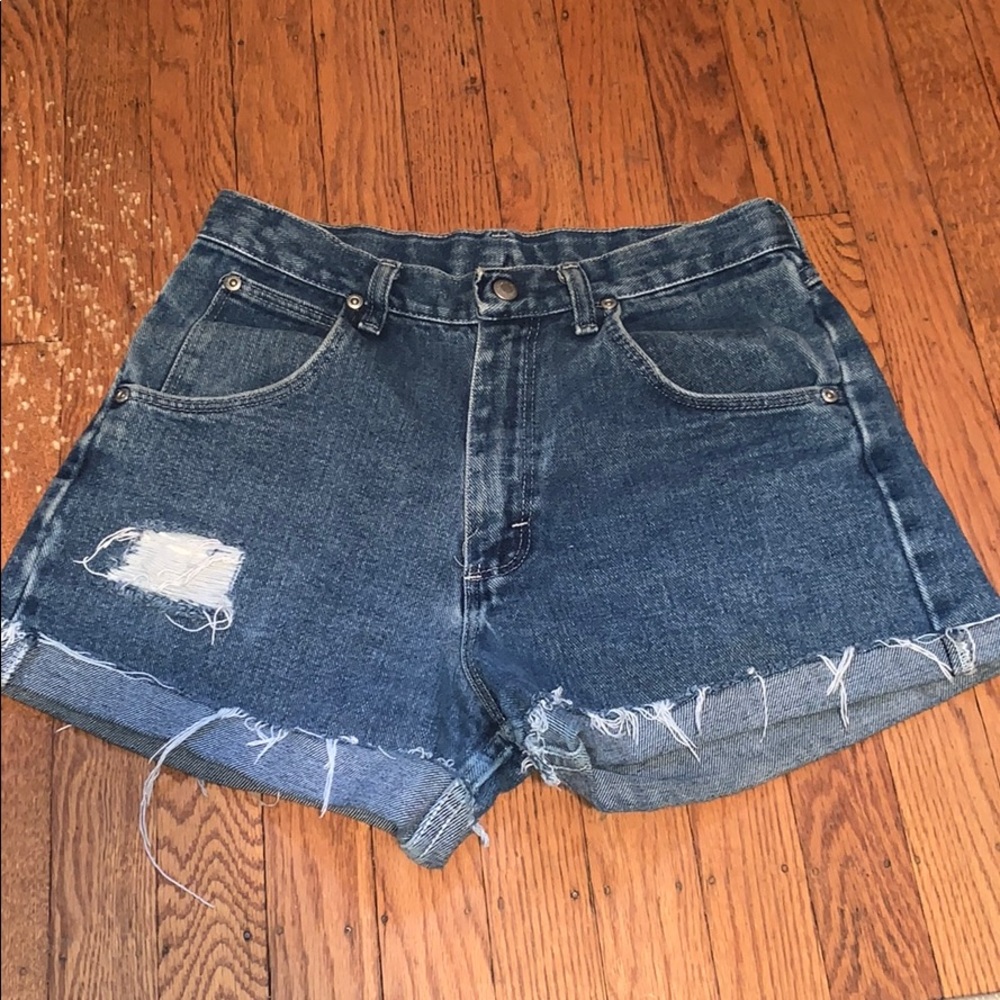 Vintage Wrangler High Waisted Denim Shorts
